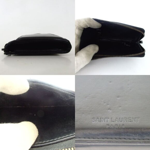 Authentic SAINT LAURENT coin Wallets leather [Used] - Picture 5 of 6